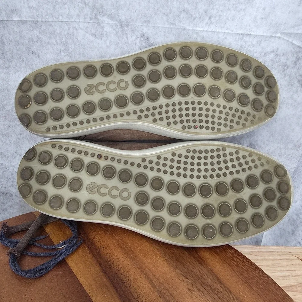 Ecco Soft 7 Sneakers Mens 8‎ / 8.5 Eu 42 Brown Leather Low Top Comfort Shoes *